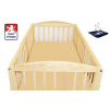 Nepromokavé prostěradlo do postýlky Dětský svět béžové froté 60x120cm (Nepropustné froté prostěradlo do dětské postýlky, Dětský svět, béžové froté 60x120cm)