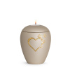 Zvieracia urna Verona Heart so sviečkou - Champagne 1,5l
