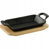 Pekáč liatinový s podstavcom COOK & SHARE 17x10x2,5 cm čierna
