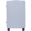WINGS Pastelovo modrý veľký kufor bunting veľký cestovný kufor na 4 kolieskach xxl tvrdý do lietadla abs l