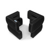 Stĺpik ochranný profil 240 (stĺpiky do 240x240 mm) z PE, čierny 440 x 440 x 500 mm, súprava = 2 ks