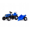 Rolly Toys Šlapací traktor Rolly Kid Landini modrý s vlekem