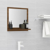vidaXL Kúpeľňové zrkadlo hnedý dub 40x10,5x37 cm spracované drevo - Hnedá - 71957-26722