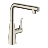 Hansgrohe Metris Select M71 - Kuchynská páková batéria 260, 1jet, vzhľad nerezu 14847800