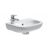 Duravit D-Code - Umývadielko 360x270 mm, s 1 otvorom na batériu vľavo, alpská biela 07053600092