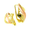 Náušnice žlté - lístkové