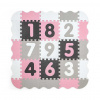 Milly Mally Penová podložka puzzle Jolly Digits Pink Grey