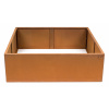 Vyvýšený záhon G21 102 x 32 x 102 cm, Corten