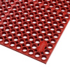 Červená gumová protiúnavová rohož Sanitop Deluxe Red - dĺžka 91 cm, šírka 152 cm, výška 2 cm