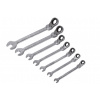 Súprava račňových očkoplochých flexibilných kľúčov 7 ks, 8 - 19 mm - HT192504