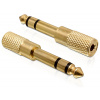 Delock 65361 Klinke Adapter Delock 3,5mm -> 6,3mm Bu/St Zlatá