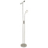 Rabalux 3239 LED stojacia lampa Ophus 1x18,5 W+4,5 W | 2110lm | 3000K - stmievateľné, chróm