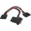 PremiumCord Napájecí kabel k HDD Serial ATA 3xF/1xM 16cm kfsa-8