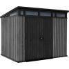 Záhradný domček Keter PENT Signature 9x7 Vertical grey, s podlahou, 610676