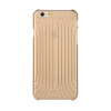 Plastový kryt BASEUS pre Apple iPhone 6 / 6S - výrazná textúra - transparentná zlatá