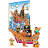 NiXiM Drevené 3D puzzle - Pirátska loď