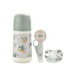 Suavinex Súprava fľaša 270 ml + cumlík fyziologický 0 - 6 m + klip Walk Zelená