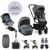 EASYWALKER Set XXL Kočík Harvey3 Fossil Grey + KIDDY Evoluna i-size 2 Grey Melange Icy Grey