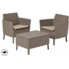 ALLIBERT SALEMO BALCONY SET cappuccino/piesková (253202) - set záhradného nábytku
