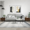zahrada-XL Konferenčné stolíky 2 ks hnedý dub 50x50x40 cm kompozitné drevo 829459