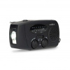 Nedis RDFMCR2000BK - Nouzové Radio | AM / FM | Funkce powerbanky | Napájení Accu / Napájení USB / Ruční klika | Černá