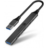 CONNECT IT USB-A hub, (1xUSB-A 3.0, 3xUSB-A 2.0), externí, antracitová CHU-4050-AN