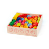 Bigjigs Toys Drevené navliekacie korálky v dóze
