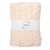 Luxusná bavlnená pletená deka, dečka CUBE, 80 x 100 cm - ecru Baby Nellys 8596309346403