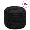 zahrada-XL Lodné lano čierne 10 mm 50 m polypropylén 152507