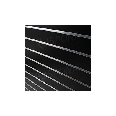 SLAT DREAM drážkový panel 120,5 x 122 cm, 7 drážok, rozstup 15 cm, bez insertov, čierny