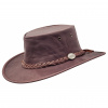 Klobúk austrálsky kožený Barmah Hats Squashy Sundowner Kangaroo - hnedý, XL