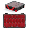 PROSPERPLAST Organizér TITAN - 17 krabiček, priehľadné veko 598 x 390 x 110 mm