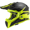 Prilba LS2 MX437 Fast Evo Roar Matt Black H-W Yellow Veľkosť: XXL (63-64 cm)