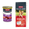 animonda GranCarno Original 6 x 400 g + granuly 1 kg zadarmo - hovädzie a jahňacie