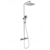 Ravak Sprchový sloup Flat FL 091.00CR Sprchový sloup Flat termostatický, posuvný, se setem, chrom X070442