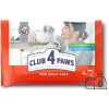 CLUB 4 PAWS Premium SET s kuracím mäsom v omáčke, s lososom v želé 4 x 80g
