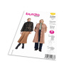 Strih Burda 5769 - Dlhý kabát, trenčkot, krátky kabát