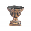 Strend Pro Garden 256976 Květináč Antik, s podstavcem, 30x30 cm, zlatý, metalický efekt