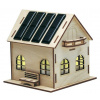 Solárna stavebnica - drevený model SOL-EXPERT Dom na Solárnu Energiu ArtNo: SOH (Stavebnica - Solárny model domu - Villa Solar Sun - funkčný model- Interier svieti s 1x LED po zotmení, Výrobca: SOL-EX