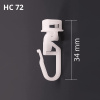 Klik Bežec s háčikom HC72 na záves (10ks)