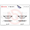 BREMBO Sada brzdových platničiek kotúčovej brzdy BREMBO P 06 011