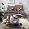 Obliečky BULLDOG BROWN 3-dielna sada 140x200 cm Obliečky BULLDOG BROWN 3-dielna sada 140x200 cm - 140x200 cm - 3 SET 1x vankúš 1x malý vankúš 1x prikrývka - zips