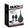Black Velvets Anal Kit Silicone Douche + 3 Jewel Butt Plugs