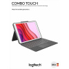 Logitech Combo Touch - Klávesnica a puzdro - s trackpadom - podsvietená - konektor Apple Smart - QWERTY - nemecká - grafitová - pre Apple 10,2-palcový iPad (7. generácia, 8. generácia, 9. generácia)