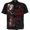 Tričko DC Comics - Batman Harley Quinn Embrace Madness Čierna S