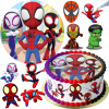 MEGA SADA XXL JEDLÝ OBRÁZOK NA TORTU SPIDEY A KUMPLE SPIDI SPIDER + DARČEK TEXT