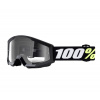Detské okuliare 100% strata black mini goggle clear lens
