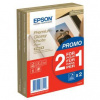 Epson Premium Glossy Photo Paper, C13S042167, foto papier, promo 1+1 zdarma typ lesklý, biely, 10x15cm, 4x6