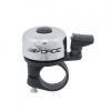 FORCE zvonček MINI - Fe / plast, 22,2 mm - Strieborná farba