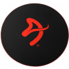 AROZZI Zona Floorpad Red/ ochranná podložka na podlahu/ guľatá 121 cm priemer/ čierna s červeným logom